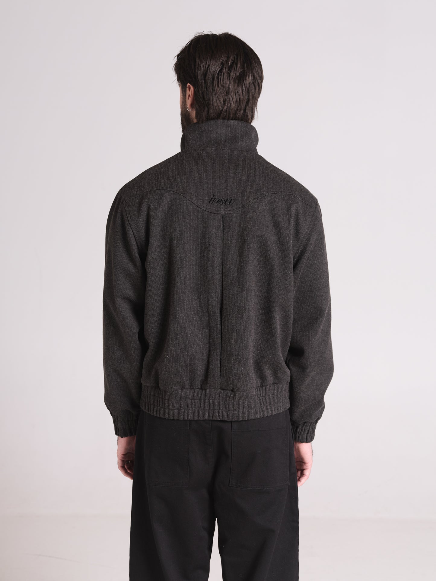 HERRINGBONE BLOUSON | MIDNIGHT BLACK