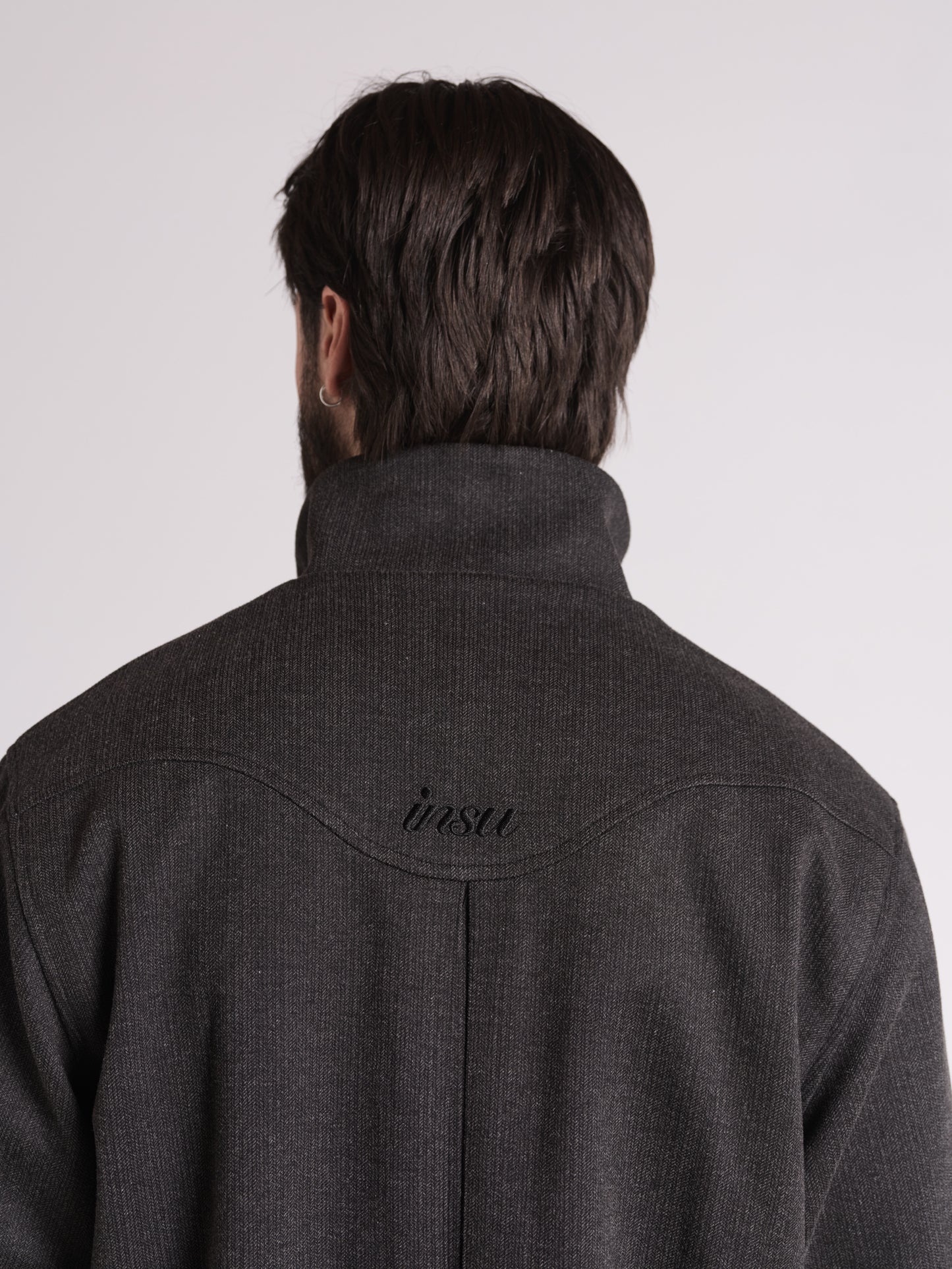 HERRINGBONE BLOUSON | MIDNIGHT BLACK