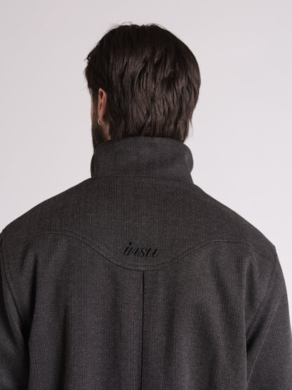 HERRINGBONE BLOUSON | MIDNIGHT BLACK