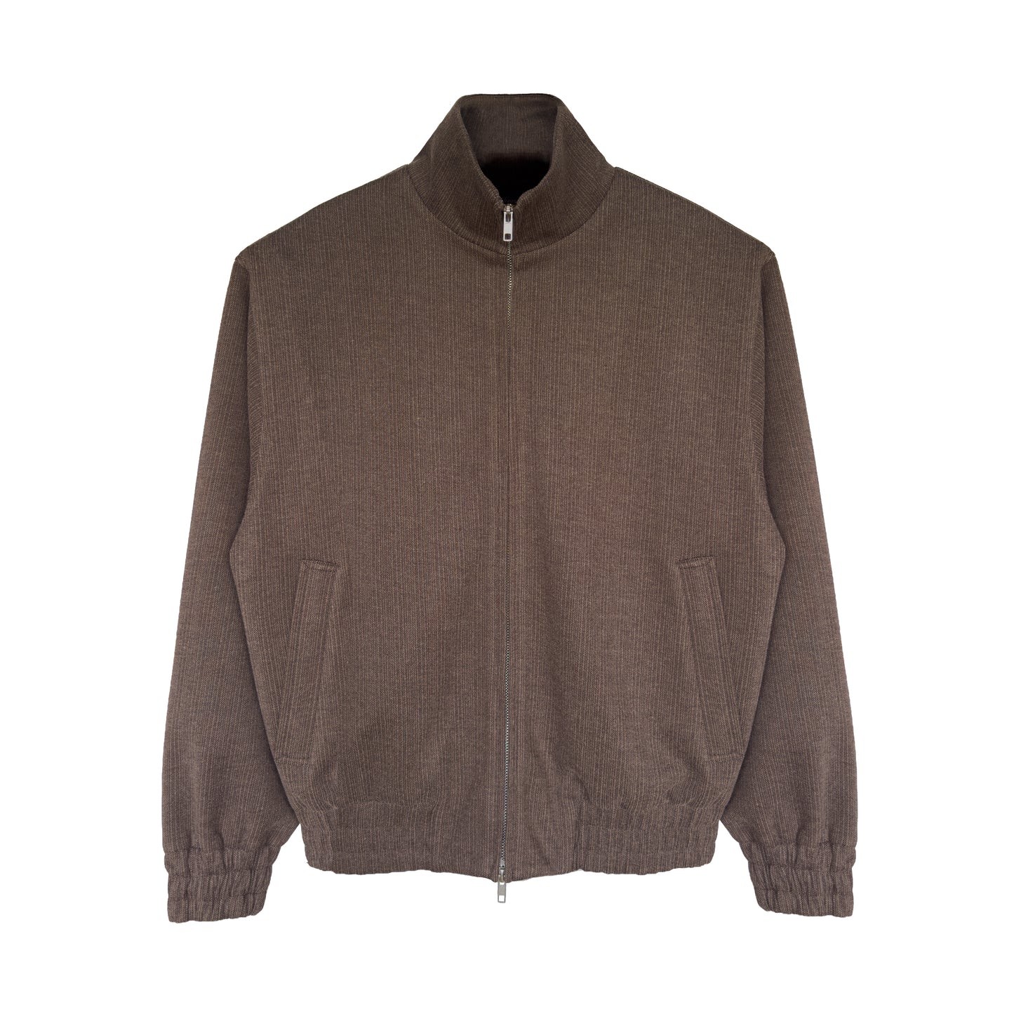 HERRINGBONE DUAL ZIP BLOUSON