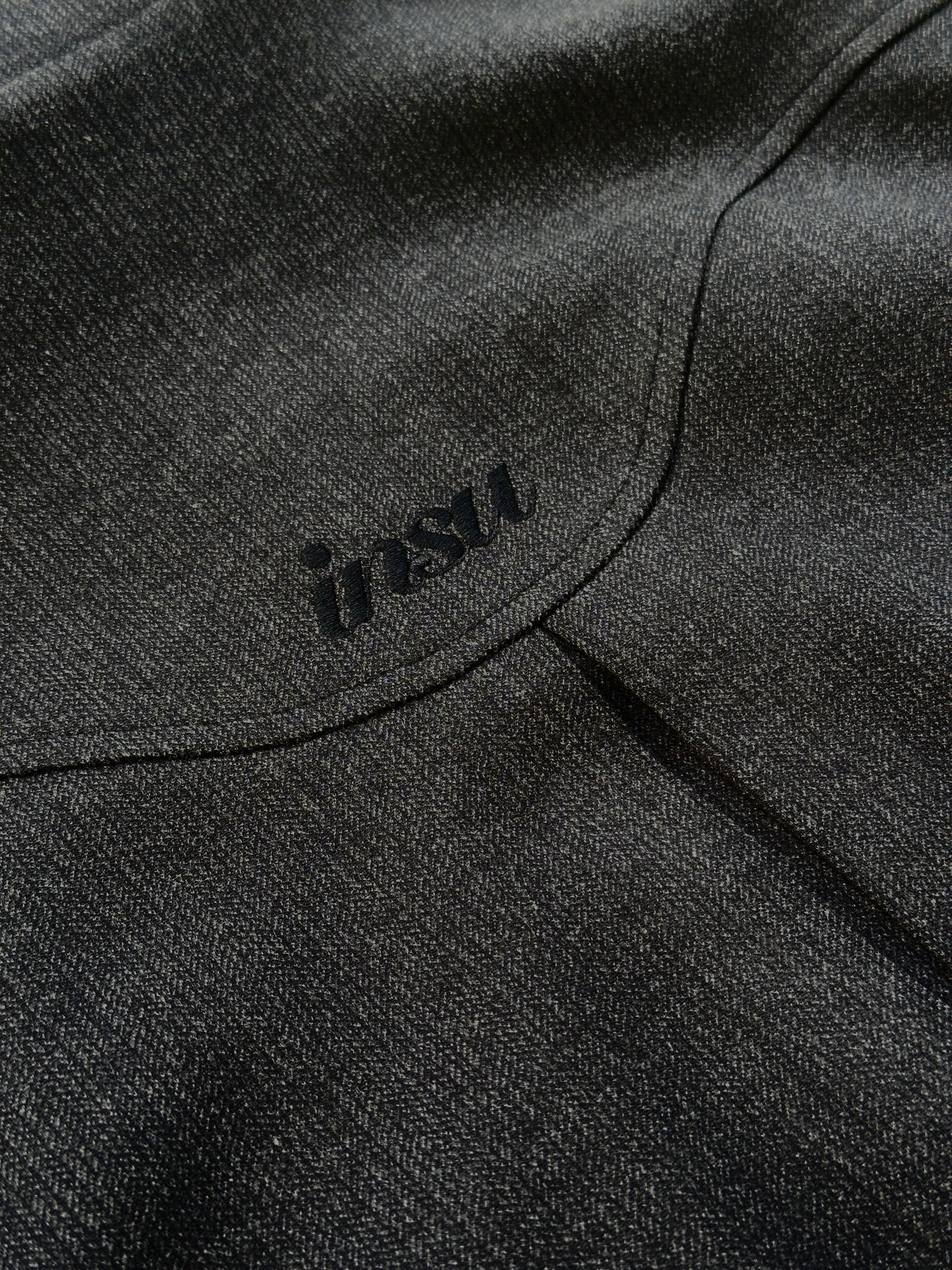 HERRINGBONE DUAL ZIP BLOUSON | MIDNIGHT